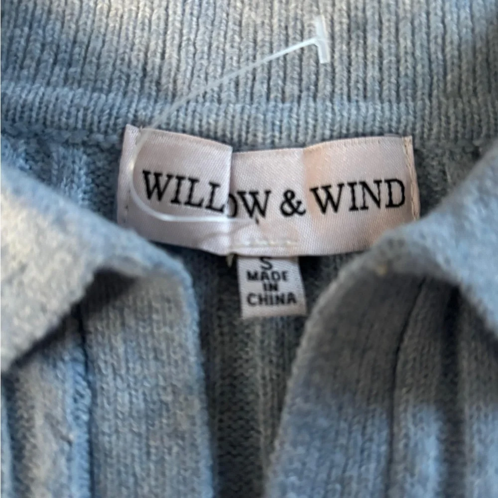 Willow & Wind Sleeveless Ribbed Knit Collared Sweater Vest size S